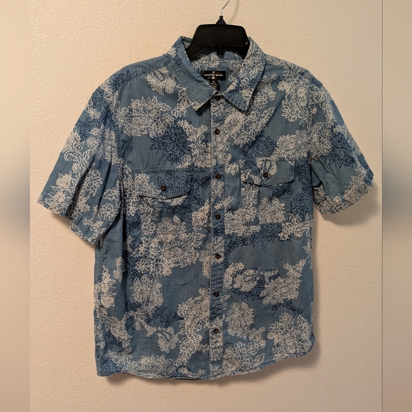Houston White Other - Houston White Blue Floral Men's Shirt